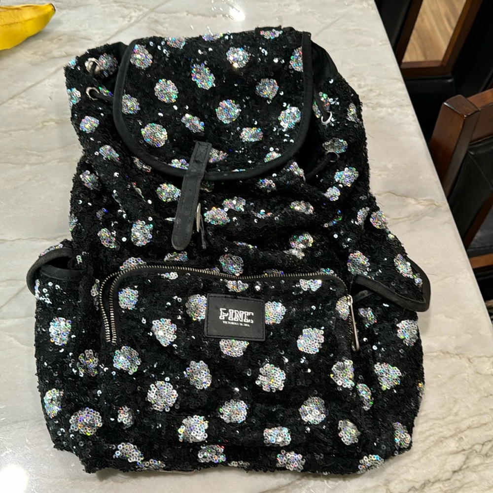 PINK Victoria Secret string tie backpack